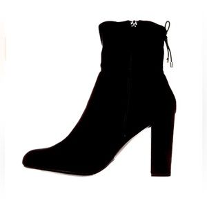 New With Box Madden Girl Mali Black Faux Suede Ankle Boot